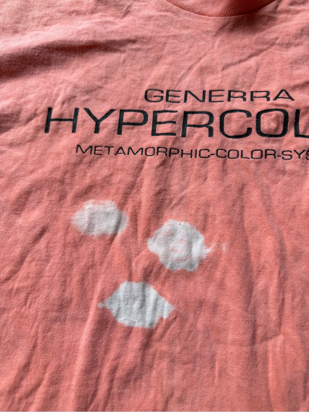 Vintage 90’s generra Hypercolor orange size medium tee - Picture 2 of 4